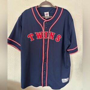 Vintage MLB Genuine Merchandise True Fan Minnesota Twins Jersey Embroidered XL